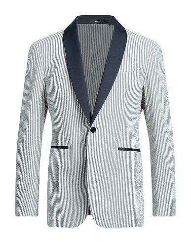 TAGLIATORE Blazer White 96% Cotton, 3% Elastane, 1% Polyamide