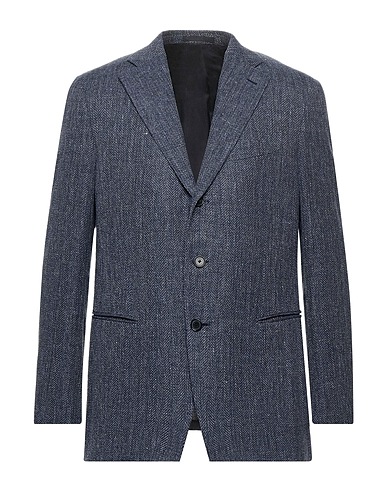 CARUSO Blazer Slate blue 55% Cotton, 45% Linen