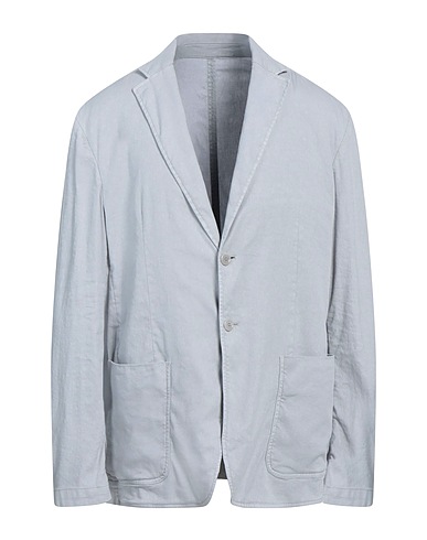 DONDUP Blazer Light grey 54% Linen, 43% Lyocell, 3% Elastane