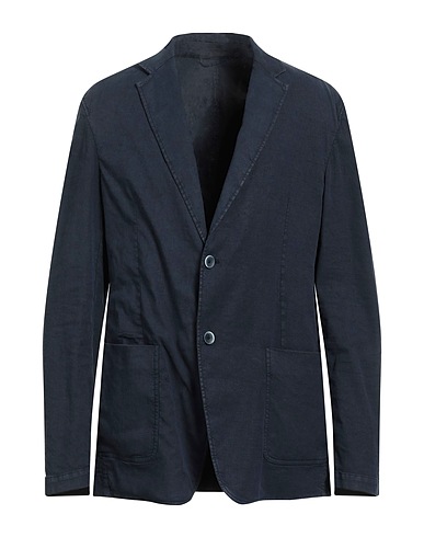 DONDUP Blazer Midnight blue 54% Linen, 43% Lyocell, 3% Elastane