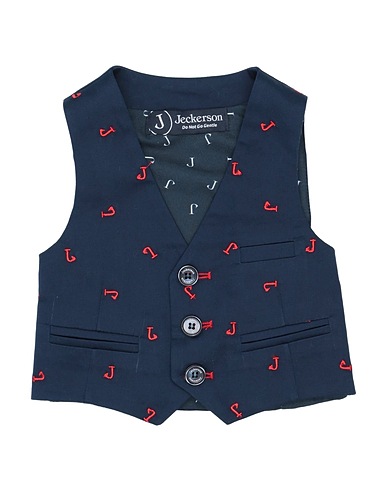 JECKERSON Waistcoat Midnight blue 98% Cotton, 2% Elastane