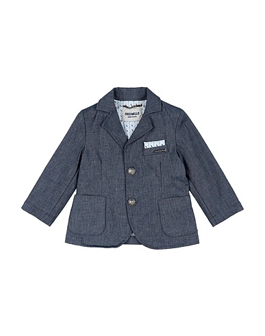 FRED MELLO Blazer Midnight blue 90% Cotton, 7% Polyamide, 3% Elastane