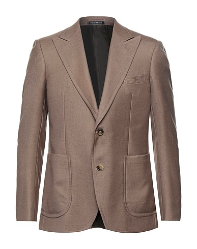 EMPORIO ARMANI Blazer Khaki 50% Camel wool, 50% Silk