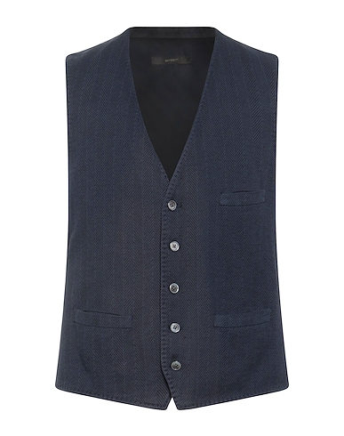 WINDSOR. Suit vest Midnight blue 65% Cotton, 35% Linen