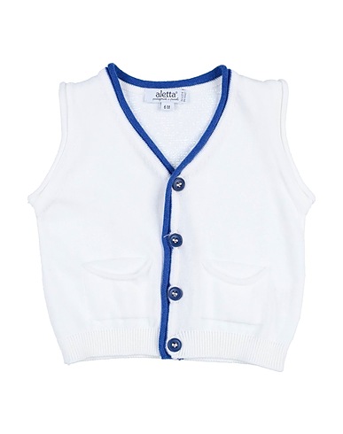 ALETTA Cardigan White 100% Cotton