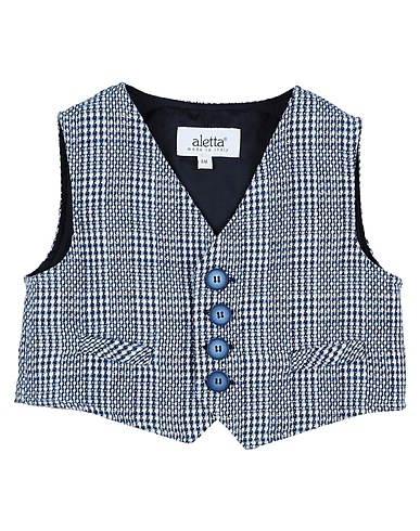 ALETTA Suit vest Midnight blue 60% Cotton, 16% Polyester, 16% Viscose, 8% Linen