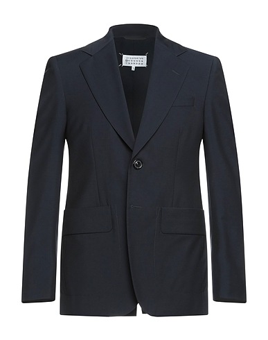MAISON MARGIELA Blazer Midnight blue 84% Virgin Wool, 16% Mohair wool