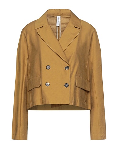 TENSIONE IN Blazer Mustard 55% Cotton, 30% Polyester, 15% Other Fibres