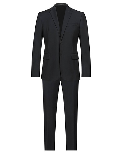 VALENTINO GARAVANI Suits Black 84% Wool, 16% Mohair wool