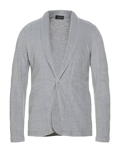 ROBERTO COLLINA Blazer Grey 78% Acetate, 12% Polyester, 10% Nylon