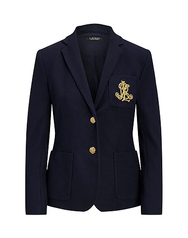 LAUREN RALPH LAUREN Blazer PATCH JACQUARD BLAZER
 Midnight blue 98% Cotton, 2% Elastane