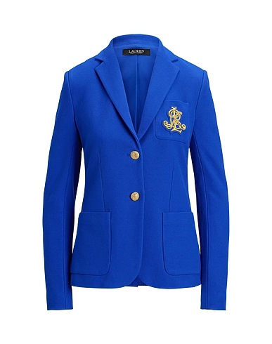 LAUREN RALPH LAUREN Giacca PATCH JACQUARD BLAZER
 Blu 98% Cotone, 2% Elastan
