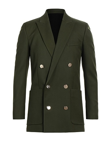 BALMAIN Blazer Military green 100% Virgin Wool