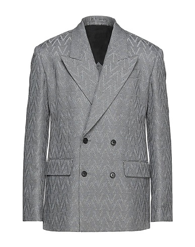 VERSACE Blazer Black 47% Wool, 30% Cotton, 23% Polyester