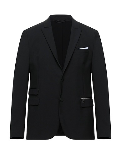 NEIL BARRETT Blazer Black 53% Polyester, 44% Virgin Wool, 3% Elastane