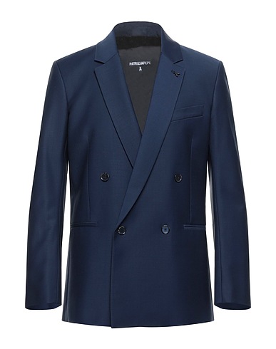 PATRIZIA PEPE Blazer Midnight blue 53% Polyester, 43% Virgin Wool, 4% Elastane