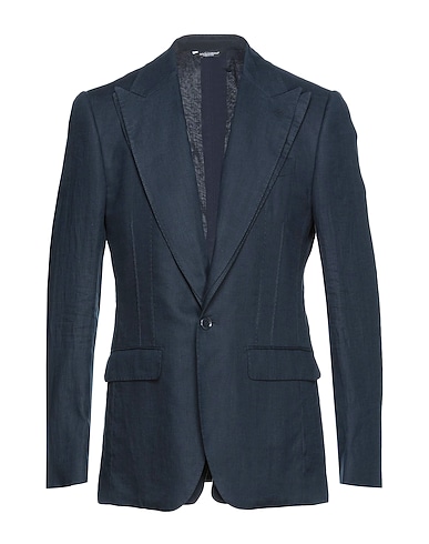 DOLCE&GABBANA Σακάκι Σκούρο μπλε της νύχτας 100% Λινό