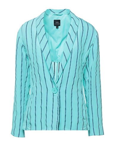 ARMANI EXCHANGE Blazer Turquoise 60% Viscose, 22% Polyester, 18% Polyamide