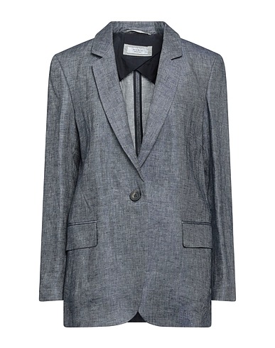 PESERICO Blazer Slate blue 100% Linen