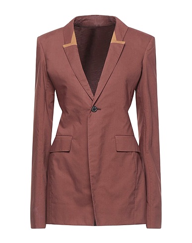 RICK OWENS Blazer Chocolate brown 100% Organic cotton