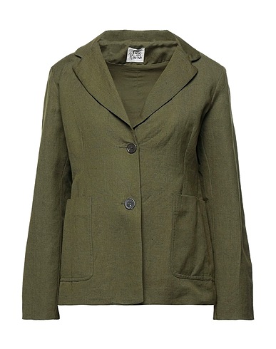 ATTIC AND BARN Giacca Verde militare 56% Lino, 44% Cotone