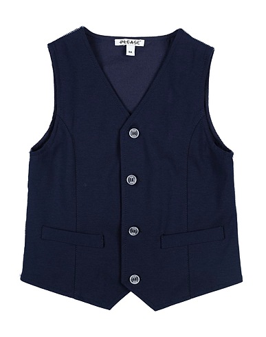 PLEASE Anzugweste Nachtblau 69% Baumwolle, 23% Polyester, 4% Andere Fasern, 3% Polyamid, 1% Elastan