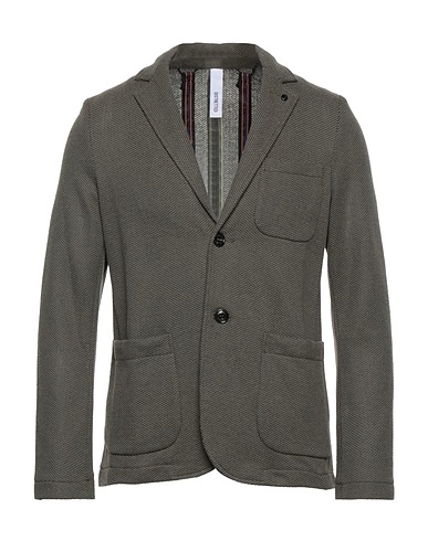 DISTRETTO 12 Blazer Military green 54% Cotton, 43% Polyester, 3% Polyamide