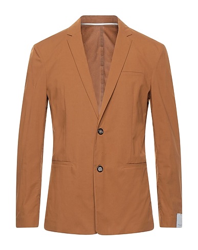 PAOLO PECORA Blazer Marrone 95% Cotone, 5% Elastan