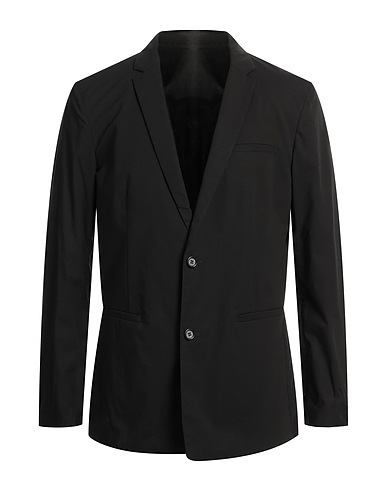 PAOLO PECORA Blazer Black 95% Cotton, 5% Elastane