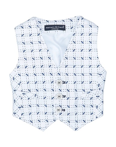 MANUELL & FRANK Waistcoat White 100% Linen