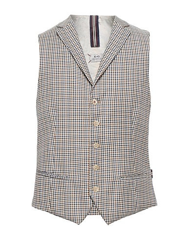 CC COLLECTION CORNELIANI Waistcoat Ivory 100% Virgin Wool