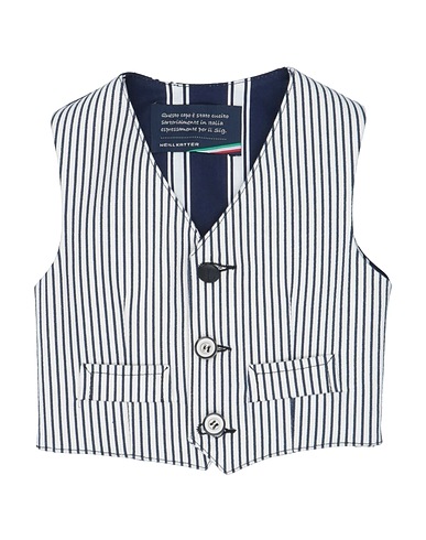 NEILL KATTER Suit vest Midnight blue 97% Cotton, 3% Elastane
