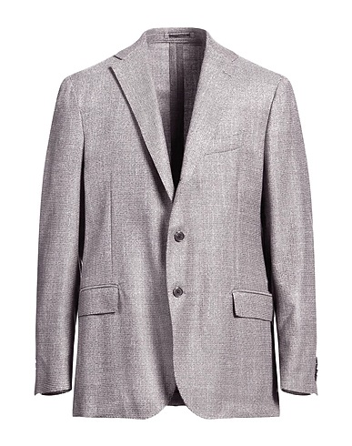 LARDINI Blazer Grey 71% Wool, 16% Silk, 13% Linen