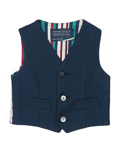 NEILL KATTER Suit vest Midnight blue 97% Cotton, 3% Elastane