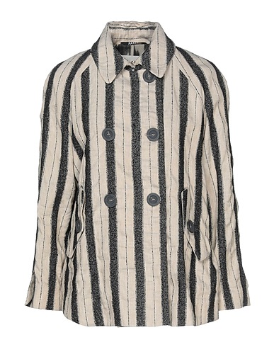 BAZAR DELUXE Blazer Beige 37% Cotton, 36% Linen, 21% Viscose, 6% Polyamide