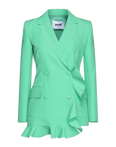 MSGM Blazer Green 84% Polyester, 10% Viscose, 6% Elastane