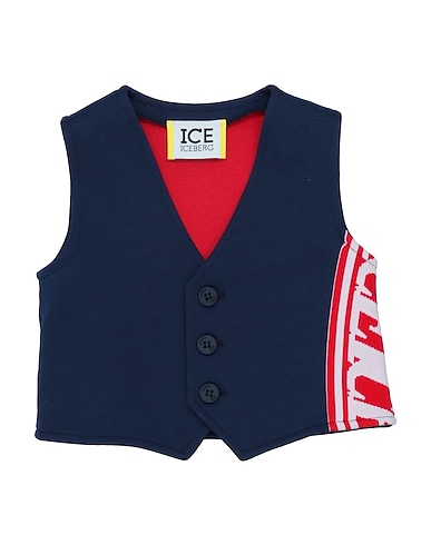 ICE ICEBERG Waistcoat Midnight blue 56% Cotton, 44% Polyester