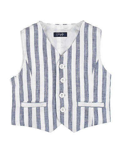 IL GUFO Suit vest Midnight blue 100% Linen