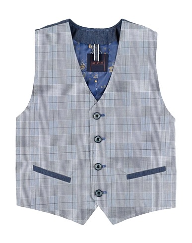 AT.P.CO Waistcoat Blue 97% Cotton, 3% Elastane