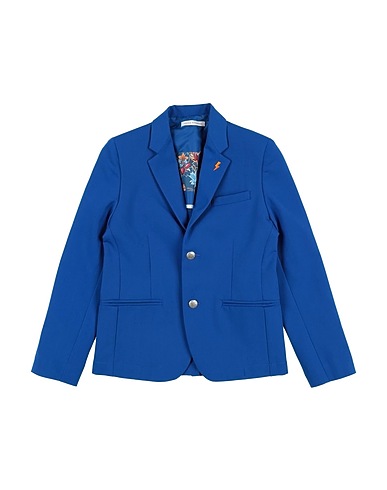 DANIELE ALESSANDRINI Blazer Blue 75% Polyester, 20% Viscose, 5% Elastane