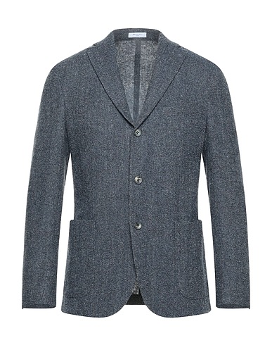 BOGLIOLI Blazer Slate blue 100% Virgin Wool