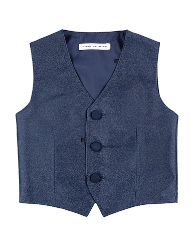 DANIELE ALESSANDRINI Waistcoat Blue 100% Polyester