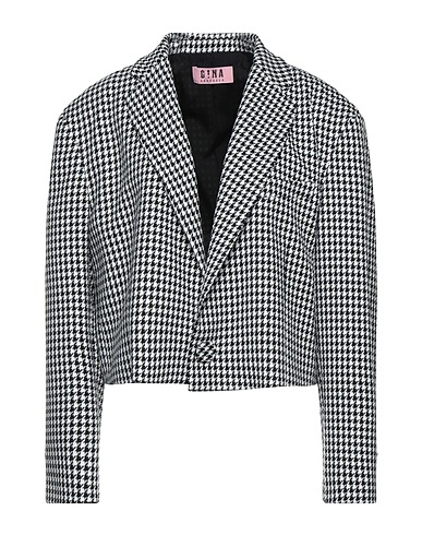 GINA GORGEOUS Blazer Black 64% Polyester, 34% Viscose, 2% Elastane