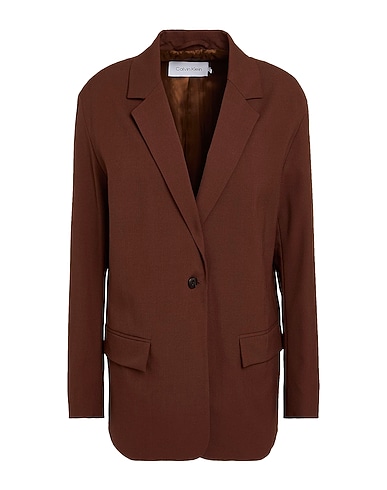 CALVIN KLEIN Blazer RELAXED TAILORED BLAZER
MARRONE 53% Polyester, 43% Wool, 4% Elastane