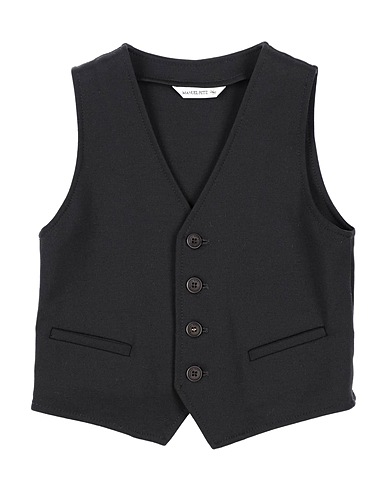 MANUEL RITZ Waistcoat Black 70% Viscose, 25% Polyamide, 5% Elastane