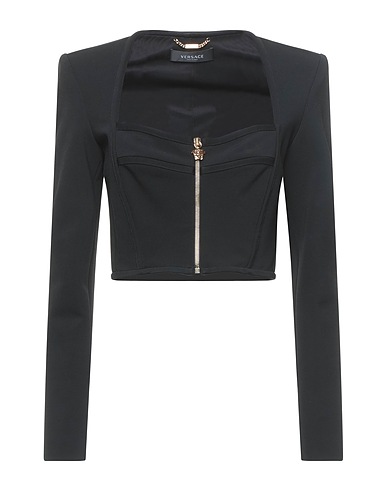 VERSACE Blazer Black 86% Viscose, 10% Polyamide, 4% Elastane