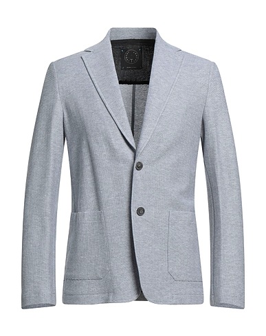 T-JACKET by TONELLO Blazer Light grey 100% Cotton