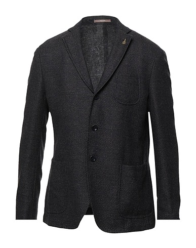 PAOLONI Blazer Midnight blue 72% Virgin Wool, 25% Cotton, 3% Cashmere