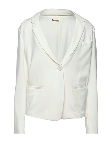 EMMA & GAIA Blazer Ivory 61% Rayon, 33% Polyamide, 6% Elastane