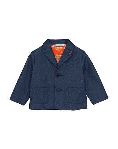 DANIELE ALESSANDRINI Blazer Blue 67% Cotton, 30% Polyester, 3% Elastane
